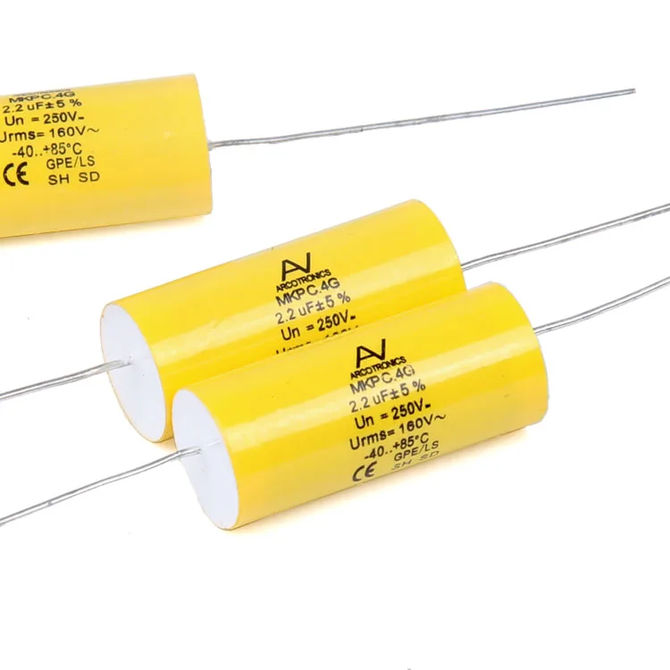 2PCS (2.2uf/250V) Italy KEMET AV MKP C.4G Promise Axial Film Capacitor