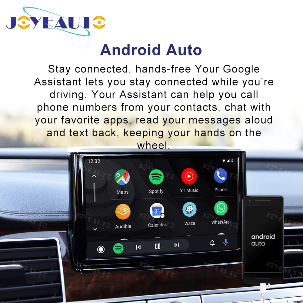 Joyeauto Wireless Apple Carplay For Audi A1 A3 A4 A5 A6 A7 A8 Q3 Q5 Q7 C6 MMI 3G 2G RMC 2005 -2018 iOS13 Android Mirror Car Play