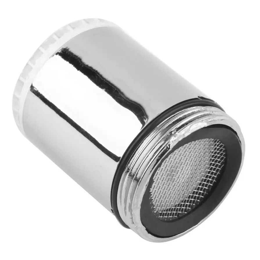 Light Change Faucet Shower Water Tap Temperature Sensor No Battery Water Faucet Glow Shower Left Screw Dropshipping