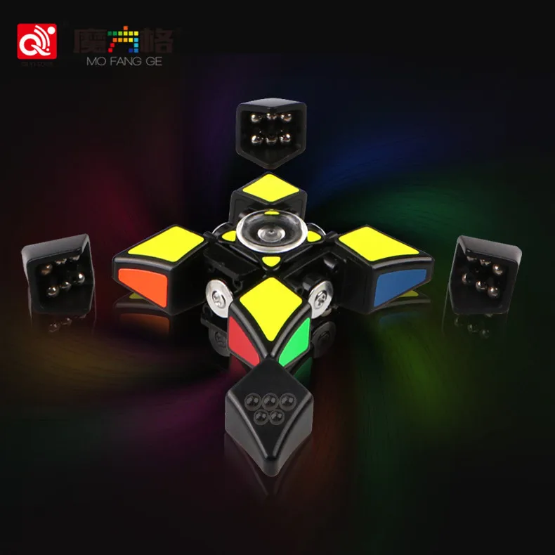 XMD Magic Cube пальца Стразы «Кубик Рубика» Творческий Рубика Куб с гироскопом игрушка весёлая пальчиковая Стразы «Кубик Рубика» с хранения коробка упаковки