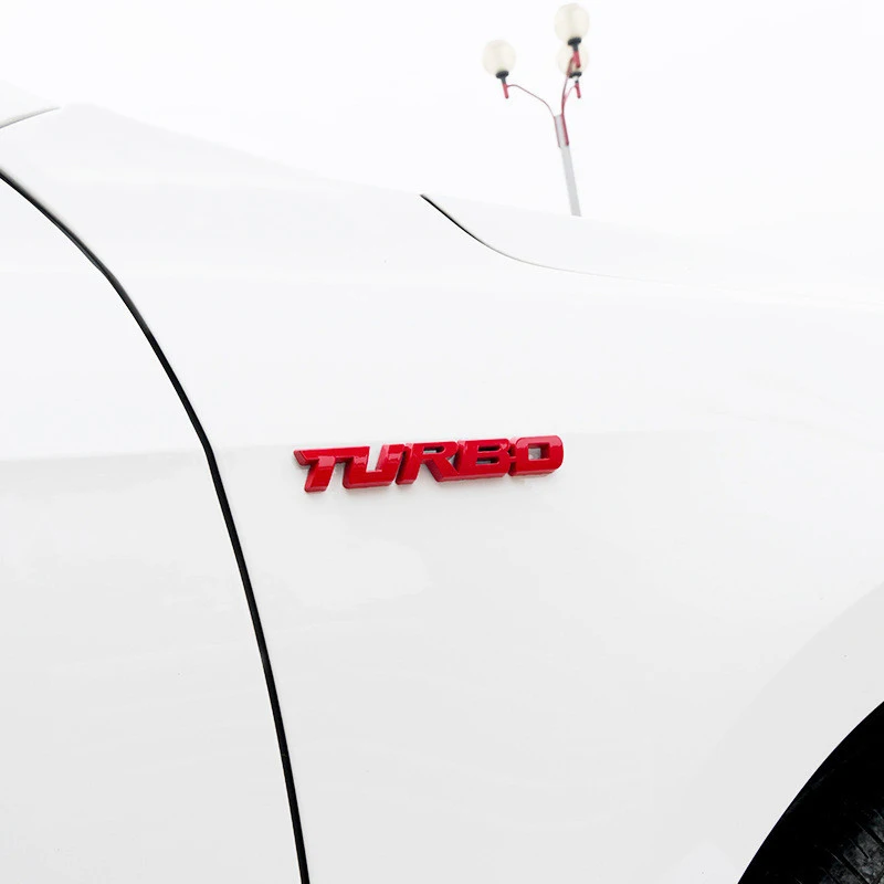 Металлическая 3D Автомобильная наклейка с эмблемой турбо для Ford Focus ST RS Fiesta Mondeo Tuga