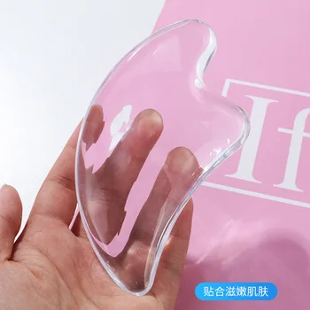 

Handmade Guasha Board Opalite Stone Scraper Massage Tool For Neck Back Body Pressure Therapy