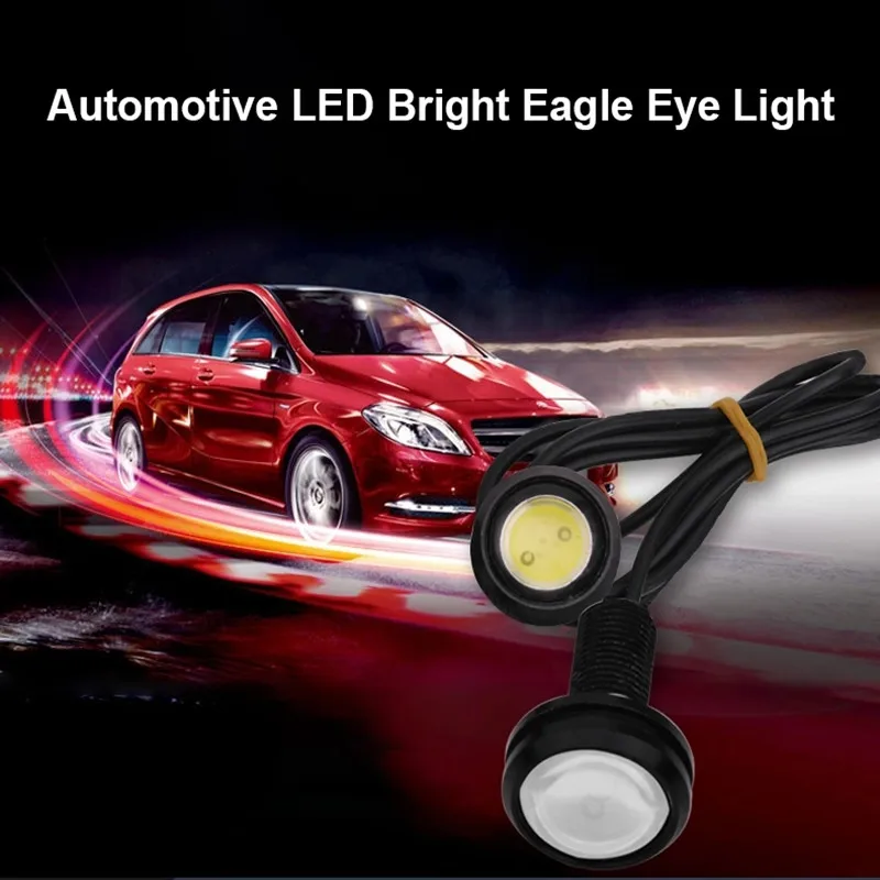 

2Pcs 18MM Daytime Running Light Car Led Eagle Eye Lights DRL LED 12V Backup Reversing Parking Signal Automobiles Lamps DRL