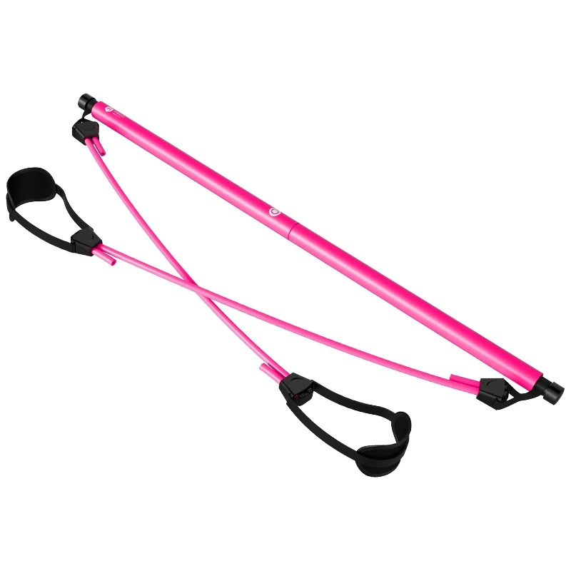 Портативный набор для пилатеса с регулируемым диапазоном сопротивления палка для упражнения тонизирующий бар для фитнеса дома йоги тренажерного зала тела тренировки