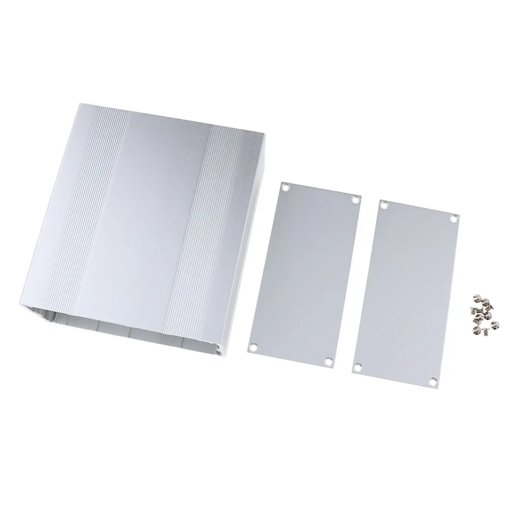 Aluminum Box Circuit PCB Board Enclosure Case Project Electronic Box DIY- 160x145x68mm (LxWxH)