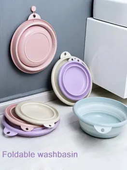

vanzlife Foldable washbasin household washbasin washing basin plastic basin large Dormitory Student small washbasin baby