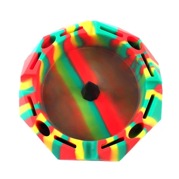 

1 pcs Cigarettes Ashtray Smoke Eco-Friendly Silicone Rubber Heat Resistant diamond Design Cigarette Ash Tray for outdoor