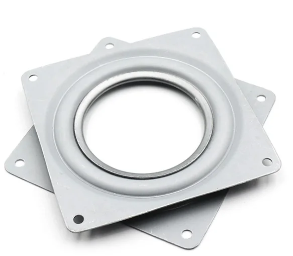 

4inch 94x94mm Hollow full bead turntable Multi purpose rotating bookshelf swivel plate