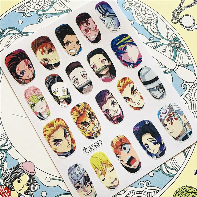 TSC-212 TSC-213 Cartoon anime character 3D Back glue Nail Art Stickers Decals Sliders Nail ornament decoration TSC-228