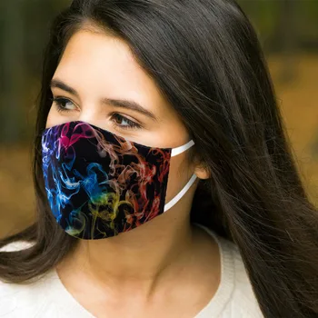 

Adjustable Earloop Mask For Adult Unisex Washable Reusable Face Mouth Mask Colorful Printing Cotton Mask Mascarilla Reutilizable