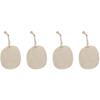 

50 Pieces of Loofah Sponge Bath Shower Body Exfoliating Pads, Household Items with Cotton Rope Hanging