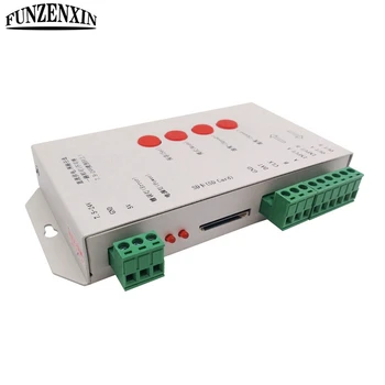 

T1000S SD Card DC5~24V Pixels Controller For WS2801 WS2811 WS2812B LPD6803 LED 2048 strip light lamp