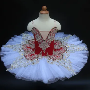 

2020 New Professional Ballet Tutu Swan Lake Dress Women Pancake Tutu Ballerina Dance Costumes Party
