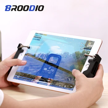 

For PUBG iPad Tablet FPS Game Gamepad Controller Four Finger Pubg Mobile Trigger Gamepad Grip L1R1 Fire Aim Button Joystick