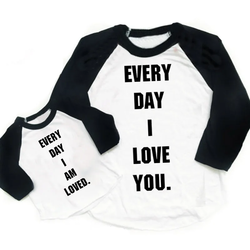 

T-shirt Parent-Child Cartoon Printed Pattern Pure Plain T-shirt Lovely Leisure Basic T-shirt Summer Interesting Shirt Parent-Chi