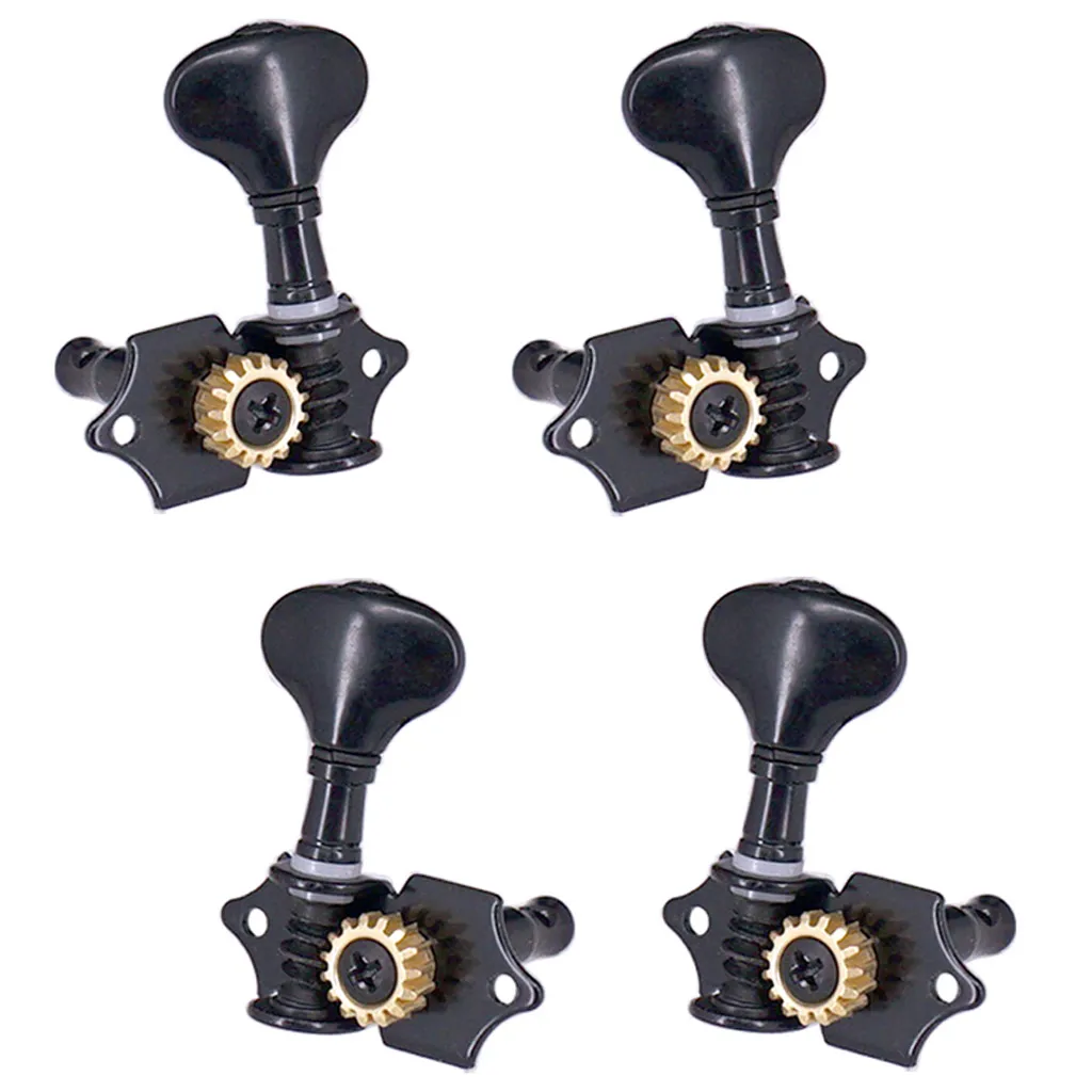 4pcs 2R2L Open Gear Guitar Tuning Pegs Tuners DIY Making Kits for Ukulele Kits