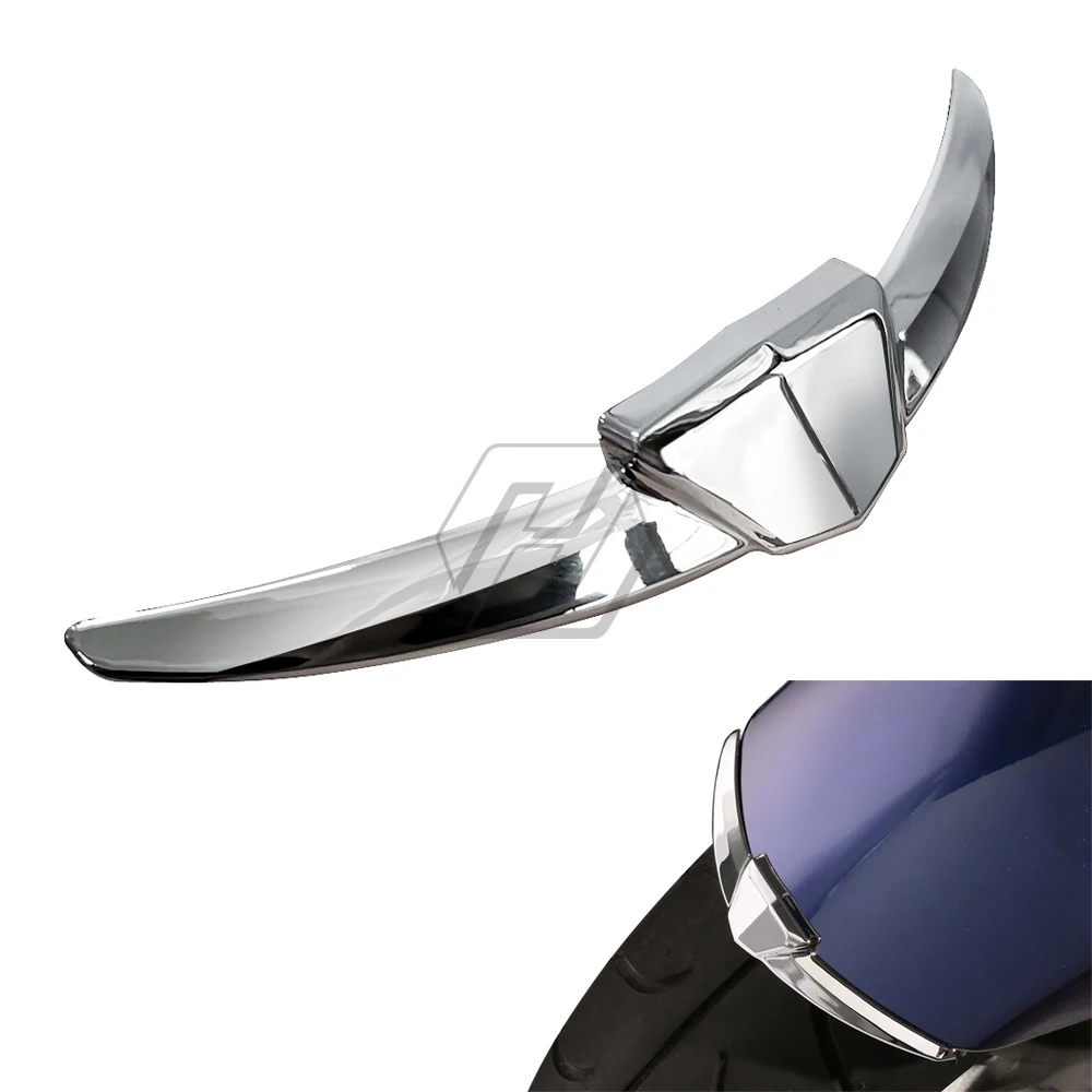 

Motorcycle Chrome Front Fender Protector Trim Case for Honda Gold Wing GL1800 GL1833 2018 -up