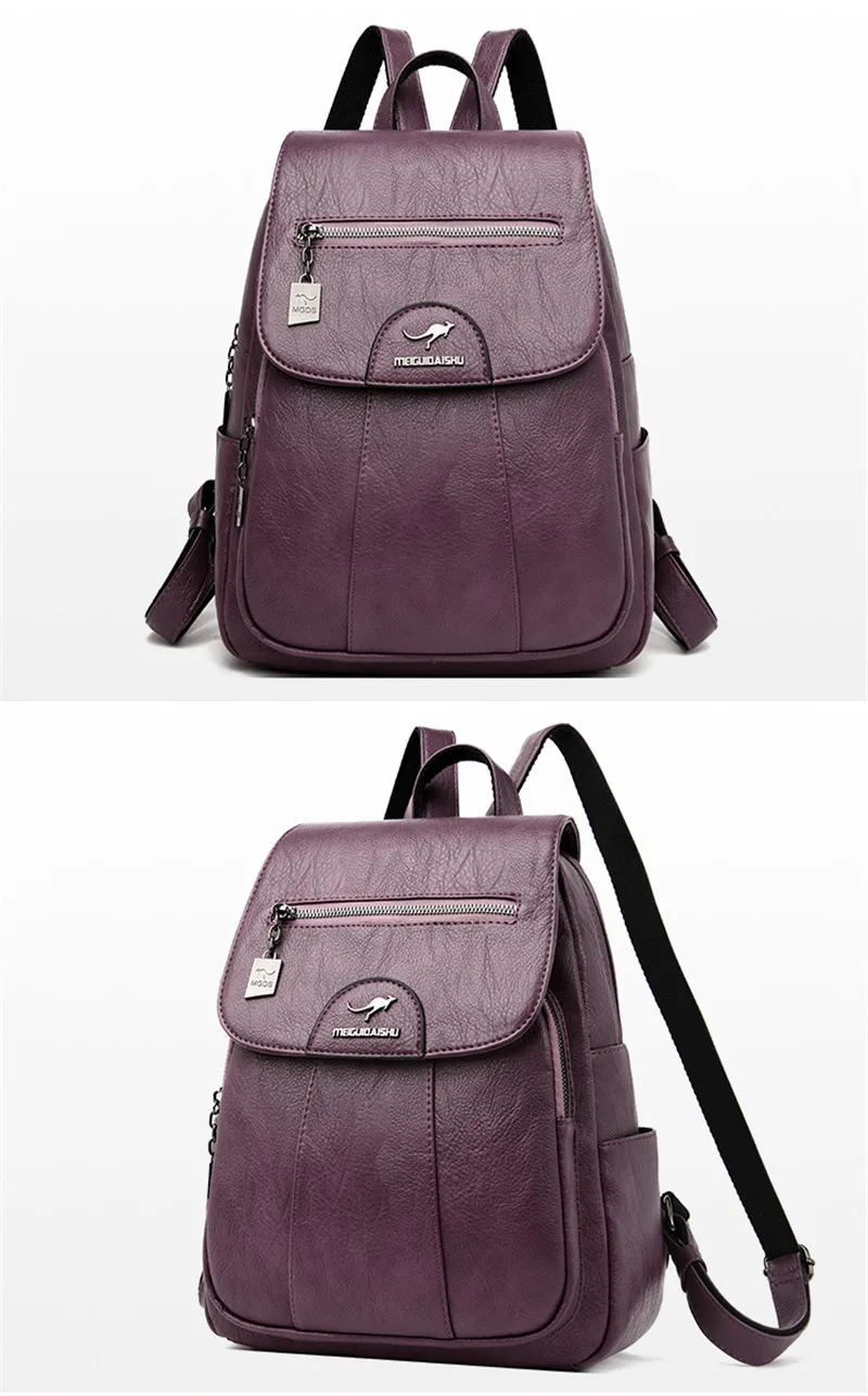 Женский качественный кожаный рюкзак Mochila Feminina, дизайнерская школьная сумка для девочек-подростков, Брендовая женская сумка для отдыха и путешествий, Sac A Dos