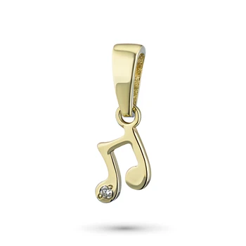 

Pendant made of yellow gold with diamond e0301pd04200826