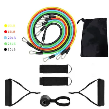 

11pcs/set Resistance Bands Workout Exercises Pull Rope Chest Expander Strength Training Rubber Tubes Gym Home Fitness Equipment