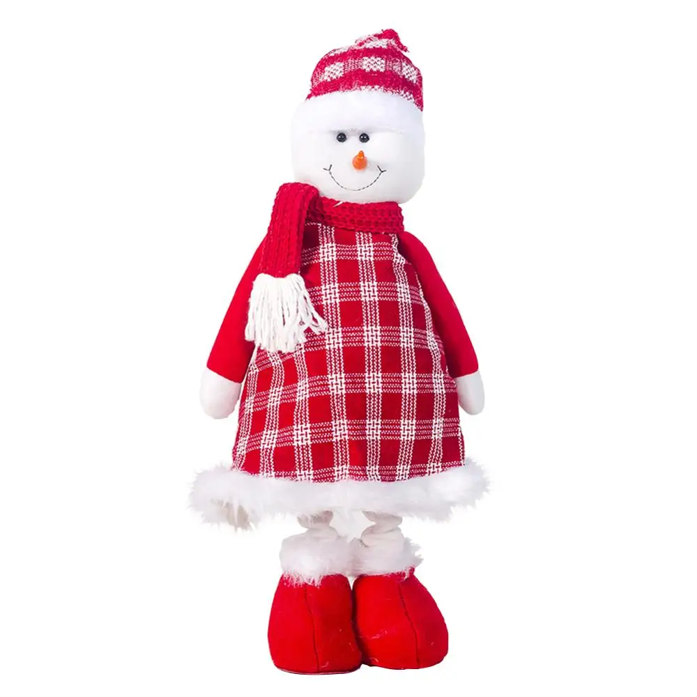 Рождественские украшения для дома, куклы, декор для рождественской елки, Новогоднее украшение, олень, снеговик, Санта Клаус, стоящая кукла, подарок на год - Цвет: 18