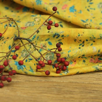 

High quality ramie fabric digital printing fabric for dress High grade summer brand robe dress cheongsam fabrics