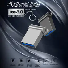 Mini clé USB 3.0 U en métal à grande vitesse, 8/16/32/64 go, lecteur Flash de voiture