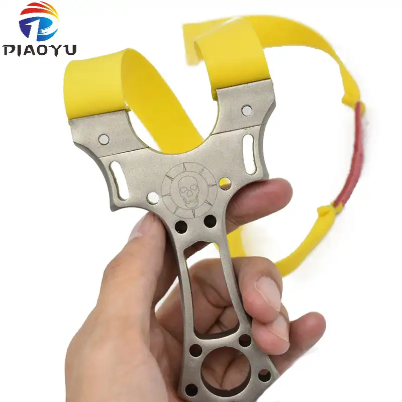 強力なステンレス鋼狩猟スリングショットフラットゴムバンドカタパルト屋外ゲーム撮影 Bow Arrow Aliexpress