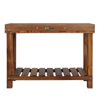 

Wood Quality Anticorrosive Wooden Ground Assemble Flowerpot Frame Indoor Multi-storey Carbonization Wood Shavings Frame