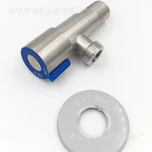 Напрямую от производителя продажи из нержавеющей стали треугольный клапан черный и белый с узором угловой клапан красновато-синий ручной колеса Qui