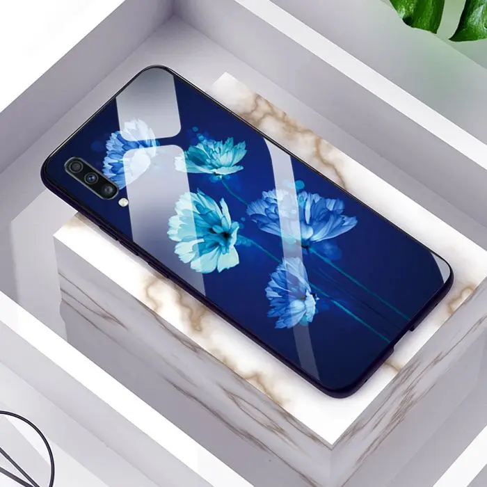 GLSZZZ125 Для samsung Galaxy A50 чехол A 50 подсвечники чехлы для телефонов samsung Galaxy A50 чехол A505F Мягкий Бампер закаленное покрытие 6,4 - Цвет: GLSZZZ125