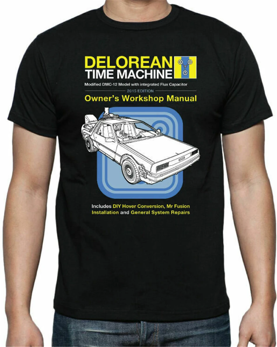 Забавная футболка Limitierte Back To The Future Delorian Time Machine от S до 2Xl большого размера |
