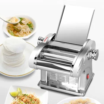 

Electric Automatic Noodle Pasta Press Machine Automatic Noodle Press Cutting Machine Dumpling Skin Rolling Surface Machine