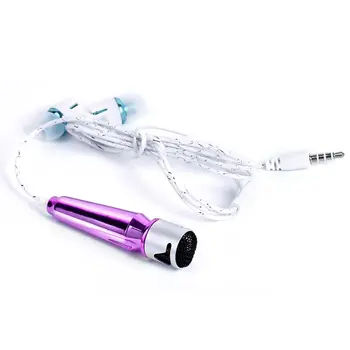 

Microphones microphone for phone filter with earphone kit recorder smartphone karaoke mini microphone for phone external