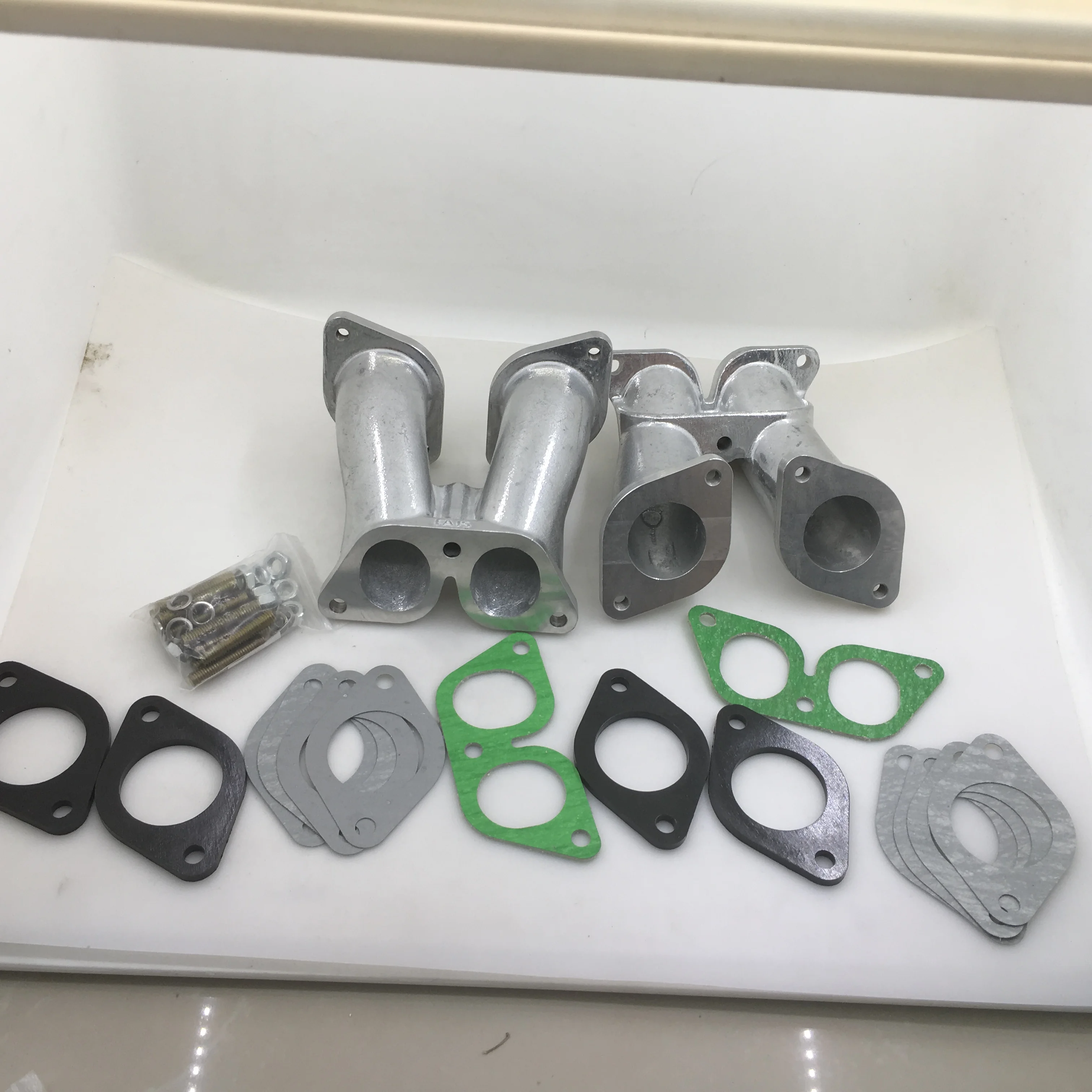 SherryBerg FAJS двойной набор коллектора для PORSCHE 356 912 WEBER IDF DELLORTO DRLA EMPI fajs 356A 356B 356C 356SC SC90 carb