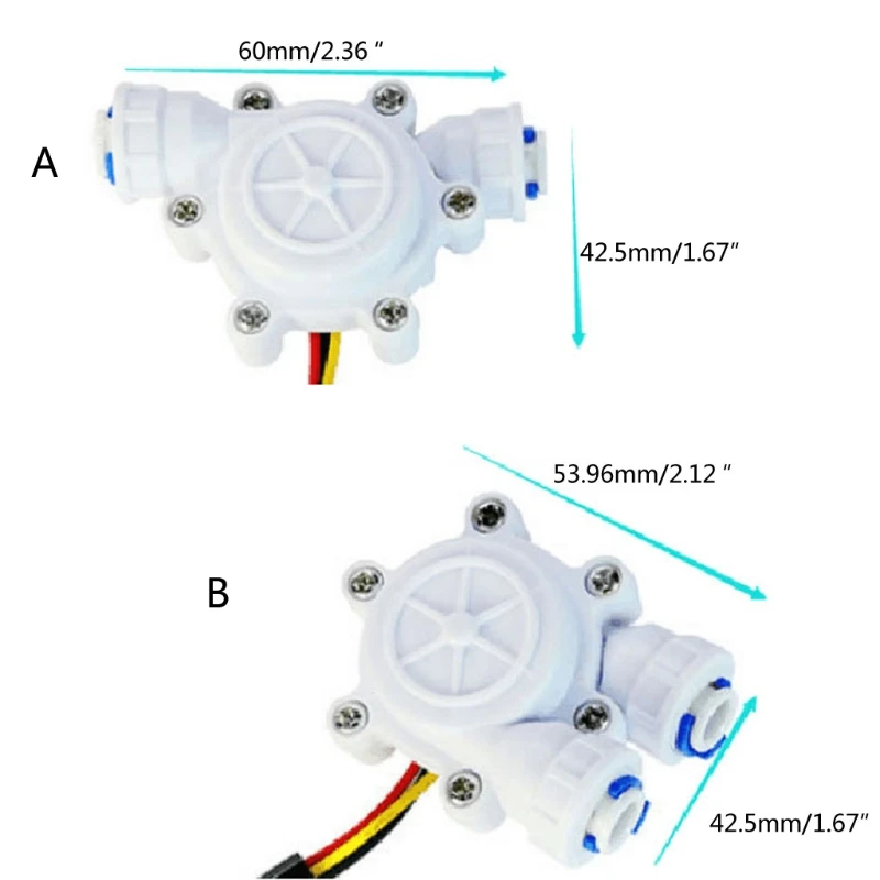 Multiple styles Flow Sensor Control Meter Flowmeter Counter 0.2-8L/min Water Flow Sensor Switch Drinking Fountain Coffee