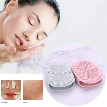 

1pc Soft Glove Silicone Face Cleaner Wash Brush Scrubber Board for Cosmetic Make Up Cleaning Tools Face Care