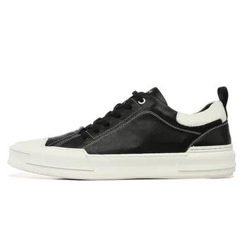 

Ecco men's Leather shoes Genuine Leather Men Casual Shoes Male Lace-up Height Increased Footwear High Cut Comfortable 880302