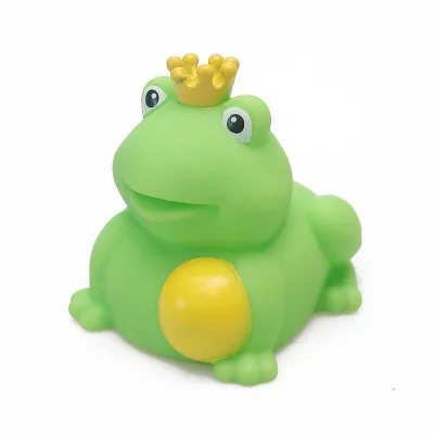 Frog Prince 3 шт., детские водные игрушки для ванной, плавающая резиновая утка, розовая, Матросская утка, лягушка, принц, милый креативный душ для ребенка, когнитивные игрушки животных - Цвет: Frog Prince