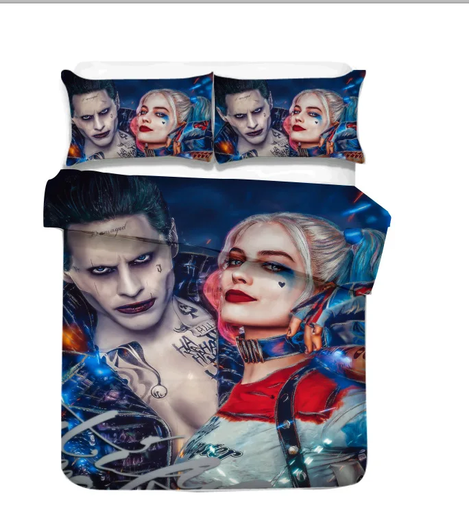 comforter sets popular horror movie stranger kids gift bedding set king queen double full twin single size bed linen set single duvet Bedding Sets