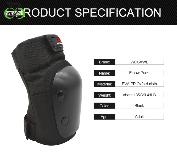 WOSAWE Aldult Knee pads Elbow pads Skateboard Skating Ski Knee Protector Roller Wrist Guards Protective Gear Hands Protection