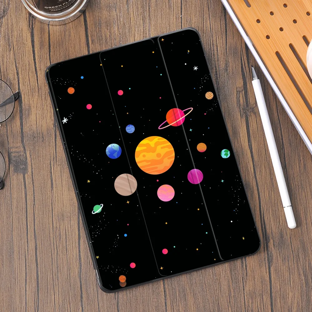 Space Dream for Air 4 iPad Pro 12.9 etui z uchwytem na ołówek 10.2 8th 2020 7th Mini 5 Air 2 Cover Silicone Pro 11 10.5 Air 3