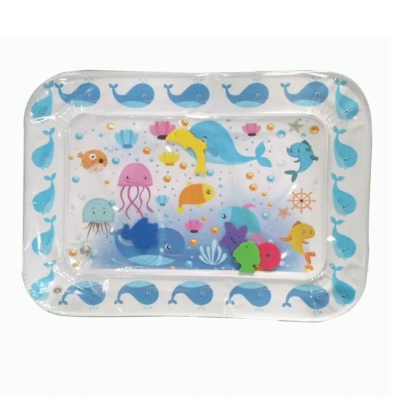 Детский водный игровой коврик, игрушки для морской жизни, коврик для льда, детская надувная водная Подушка, игрушка для занятий, игрушка для малышей, подарок для ребенка - Цвет: whale