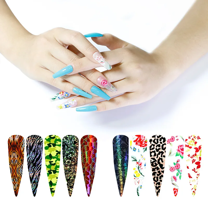 

1 Box of High-end Nail Art Smudge Paper with 10-color Starry Sky Marble Smudge Sticker Nail Art Nails Accessories