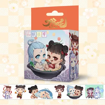 

5m Long Chinese Anime Ne Zha Washi Tape Ao Bing Cartoon Figure Adhesive Tape DIY Scrapbooking Label Sticker