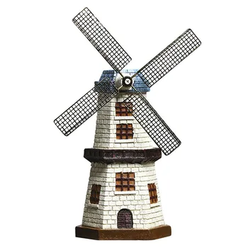 

Vintage Resin Windmill Miniature Model Sculpture Figurine Resin Modern Figurine Ornament Home Decoration Accessories Room Decor
