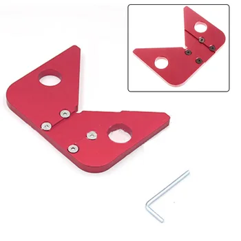 

Woodworking Center Ruler 45 Degree Angle Circular Midline Aluminum Alloy Scriber