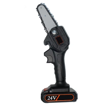 

220V Electric Wood Cutting Chainsaw Cordless One Hand Mini Saw Chainsaw With Battery Set Rechargeable Pruning Tool UK Plug