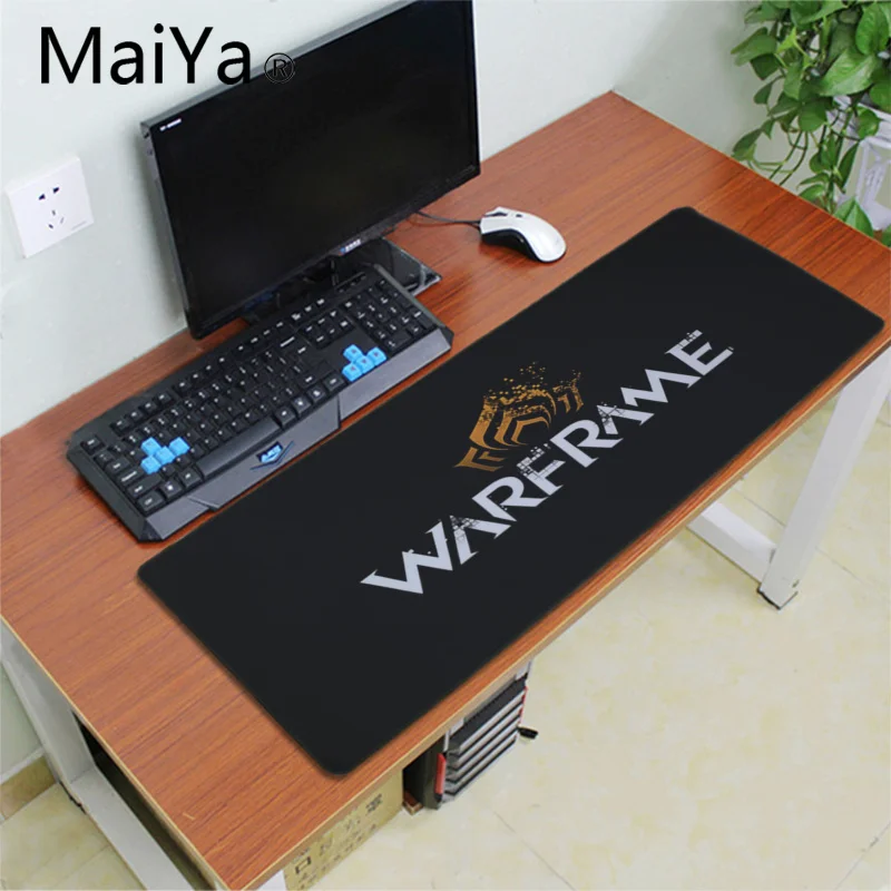 MaiYa warframe Логотип резиновый коврик для мыши игра скорость/Управление версия большой игровой коврик для мышки с Аниме Коврик для мыши