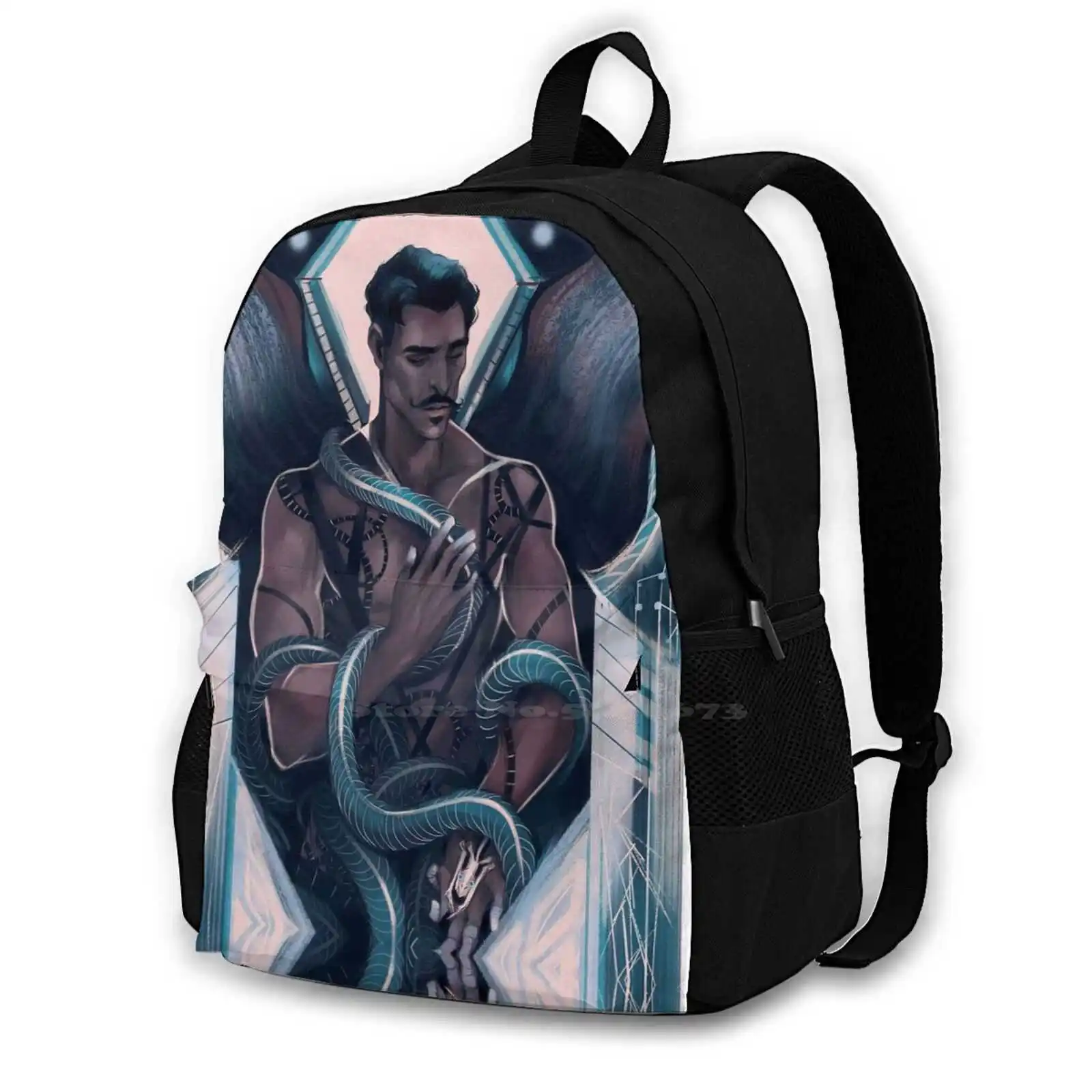 

Дизайнерский рюкзак с 3D-принтом, повседневная сумка, Дориан павус, дракон, возраст, дракон, инквизиция, змея